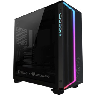 GIGABYTE 技嘉 战鹰 AC501G RGB E-ATX机箱 半侧透 黑色+AORUS 360水冷散热器