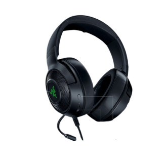 RAZER 雷蛇 北海巨妖系列 V3-X 头戴式包耳式拾音模式主动降噪 游戏耳机 黑色