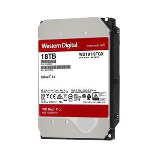 Western Digital 西部数据 红盘Pro系列 3.5英寸 NAS硬盘 18TB（CMR、7200rpm、512MB）WD181KFGX