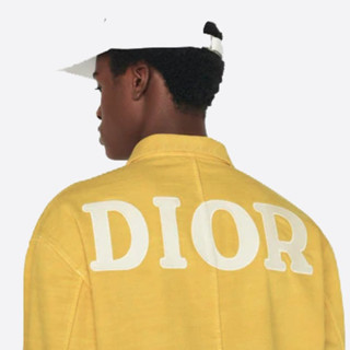 Dior 迪奥 男士长袖衬衫 013D488C239X 黄色 XXL