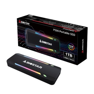 BIOSTAR 映泰 P500Type-c USB3.1移动硬盘 固态（PSSD）512G金色质感,商务