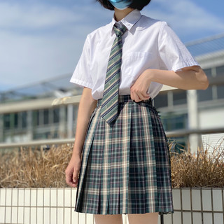 YUKIMA UTSUSEMI 雪間空蝉 空山 JK制服 女士格裙 绿色 42cm S