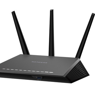 NETGEAR 美国网件 R7000P 双频2300M 家用千兆无线路由器 WiFi 5（802.11ac）黑色