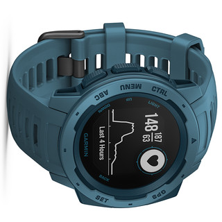 GARMIN 佳明 湖滨蓝 智能手表 45mm 深蓝纤维增强聚合物表壳 蓝绿硅胶表带（ECG、高度计、电子罗盘、加速度传感器、温度计）