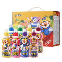 Pororo 啵乐乐pororo韩国进口儿童果汁乳酸饮料水果混合口味235ml*8瓶礼盒装