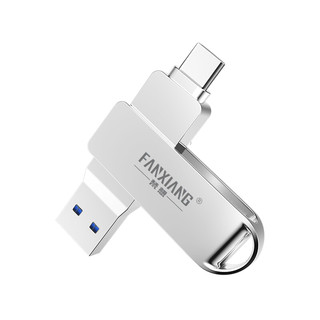 FANXIANG 梵想 F373 USB 3.1 U盘 银色 256GB USB/Type-C双口