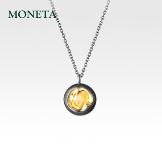 MONETA Junior同款项链925银男士简约小众个性时尚吊坠ins