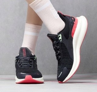 A-FLASHFOAM跑步鞋女鞋舒适运动鞋国潮女款耐磨跑鞋 38 碳灰/绯红/象牙白-6