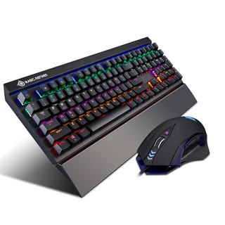 魔炼者 MK15 电竞机械键盘 国产青轴+MG4 电竞游戏鼠标 键鼠套装