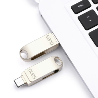 BanQ C80 USB3.1 三合一U盘 珍珠镍 32GB USB/Type-C/Micro USB三口