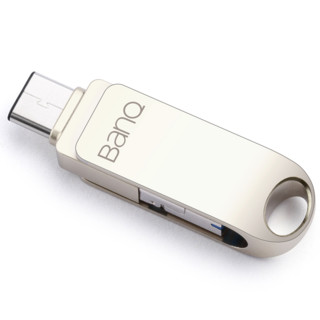 BanQ C80 USB3.1 三合一U盘 珍珠镍 32GB USB/Type-C/Micro USB三口