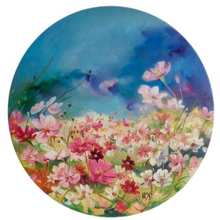 ARTMORN 墨斗鱼艺术 魏盼盼《一花一世界》16.5×16.5cm 数码花卉版画艺术品 客厅装饰画