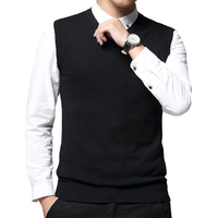 PLAYBOY 花花公子 男士针织马甲 HH-HLS927632 黑色 L