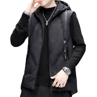 PLAYBOY 花花公子 男士连帽马甲 19224PL1949 黑色 3XL