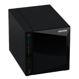 ASUSTOR 爱速特 AS4004T 4盘位 NAS存储 黑(Marvell ARMADA-7020 2G）
