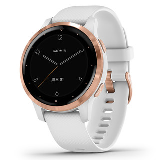 GARMIN 佳明 Active S 运动手表 010-02172-26 茉莉白 40.0mm