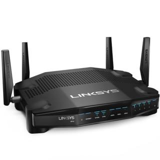 LINKSYS 领势 WRT32X 双频3200M 家用千兆路由器 Wi-Fi 5 一母两子装 黑色