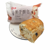 桃李 面包 果子面包早餐食品果脯短保140g*2包