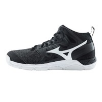 Mizuno 美津浓 Wave Super Sonic 2 Mid 中性排球鞋 V1GA204550 黑色/白色 40