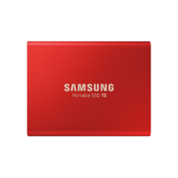 SAMSUNG 三星 超快系列 T5 USB 3.1 移动固态硬盘 Type-C 500GB 金属红