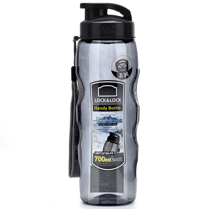 LOCK&LOCK 乐扣乐扣 HPP722TBK-PR 运动水壶 700ml 黑色