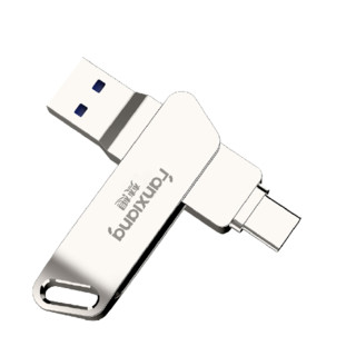 FANXIANG 梵想 F376 USB 3.1 U盘 银色 256GB USB/Type-C双口