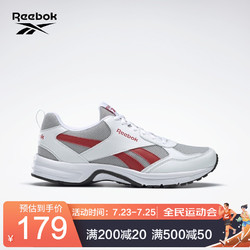 Reebok 锐步 网面透气舒适 RUN PHEEHAN 5.0男女低帮跑步鞋运动鞋 FV4293_白色/灰色/红色 43