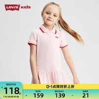 Levi's 李维斯 儿童装 女童连衣裙 夏季薄款 女孩裙子公主裙POLO裙学院风