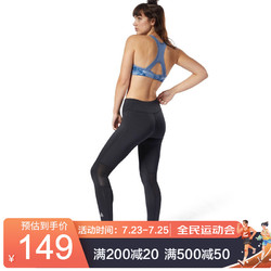 Reebok 锐步 运动健身RUN TIGHT女子休闲紧身裤 CY4696_黑色 XXS