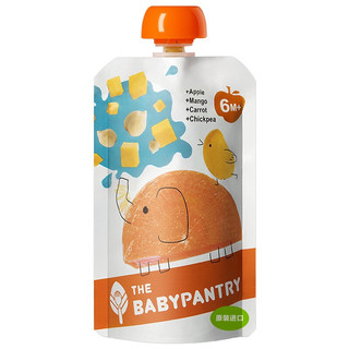 BabyPantry 光合星球 果泥 国行版 3段 鹰嘴豆胡萝卜芒果苹果味 100g