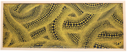昊美术馆 草间弥生 黄树布面装饰艺术挂画 91.7cmx36.1cm 画布含木框