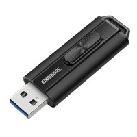 KINGSHARE 金胜 U302系列 KS-U30264K USB 3.0 伸缩式U盘 黑色 64GB USB