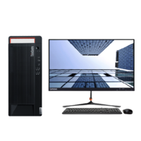 Lenovo 联想 ThinkCentre M930t 十代酷睿版 27英寸 商用台式机 黑色 (酷睿i5-10500、核芯显卡、16GB、256GB SSD+1TB HDD、风冷)