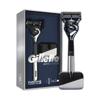 Gillette 吉列 锋隐致顺系列剃须套装 (1光滑刀架+1刀头+1底座+柠檬刮胡泡210g)