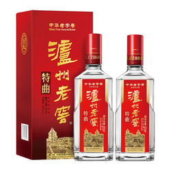 LUZHOULAOJIAO 瀘州老窖 特曲 濃香型 高度白酒 52度 500ml*2瓶 雙瓶裝 送禮 婚宴用酒