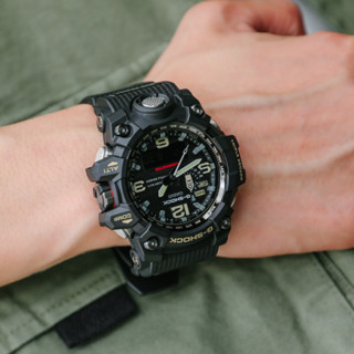 CASIO 卡西欧 G-SHOCK 陆地系列 56.1毫米太阳能电波腕表 GWG-1000-1A