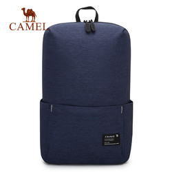 CAMEL 骆驼 男包新款双肩包织物潮流运动轻便简约休闲背包潮包 午夜蓝