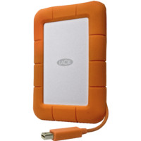 LACIE 莱斯  Rugged STEV1000400 USB 3.0 移动固态硬盘 Type-C 1TB 橘色