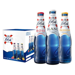 Kronenbourg 1664凯旋 1664 啤酒 3口味混合装（白啤3瓶+桃红3瓶+百香果3瓶） 330ml*9瓶