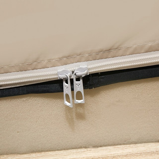AIDLI 免安装可折叠双开门印花全包围蚊帐  小时代-浅米色 150*200cm