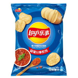 Lay's 乐事 马铃薯片 意大利香浓红烩味 145g