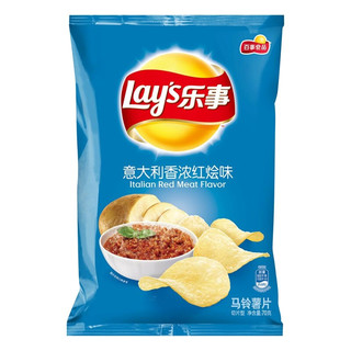 Lay's 乐事 马铃薯片 意大利香浓红烩味 70g*3袋