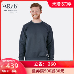 Rab 睿坡 RAB睿坡Escape Crew男士圆领保暖弹力长袖抓绒衣440g QFB-22