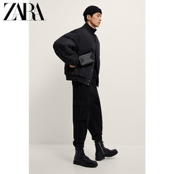 ZARA [折扣季]男鞋黑色沟纹鞋底系带百搭经典马丁靴12009720040