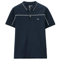 GIORDANO 佐丹奴 polo男夏拼色刺绣弹力珠地布休闲运动POLO衫男短袖91011383