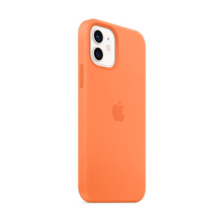 Apple 苹果 iPhone 12  12 Pro 专用原装Magsafe硅胶手机壳 保护壳 - 金橘色