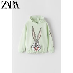 ZARA 童装女童 兔巴哥印花卫衣