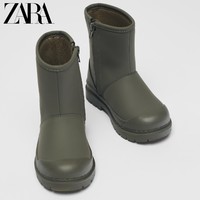 ZARA [折扣季] 儿童鞋婴童 卡其绿色学步压胶橡胶靴子
