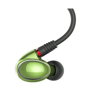FiiO 飞傲 FH1 入耳式挂耳式圈铁有线耳机 绿色 3.5mm