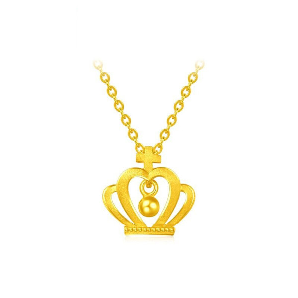 chow tai fook 周大福 f210526 皇冠足金项链 45cm 5.25g